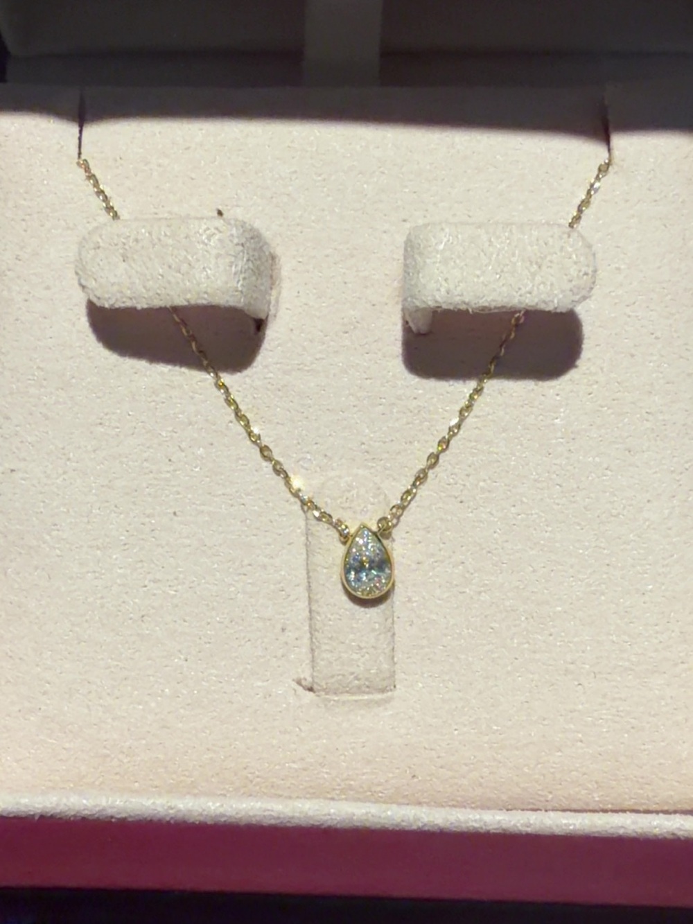 14k Yellow Gold Bezel Set Pear Lab Diamond .50ct 1.52g